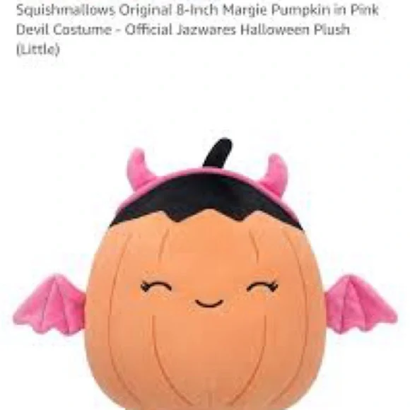 Margie the cute Pumkin Bat w/pink wings Squishmallow - Picture 1 of 9